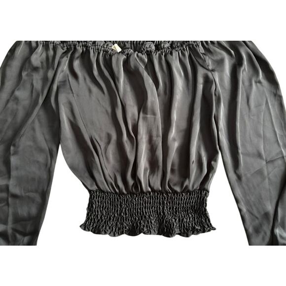 Michael Kors Black Shiny Off The Shoulder Size XS - Picture 2 of 4